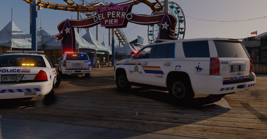RCMP vehicles on patrol
